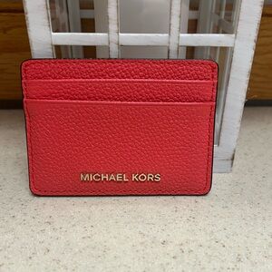 Michael Kors Peach Card Holder